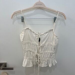 White H&M Women’s Tie Top